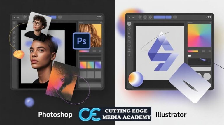 What is the difference between Photoshop and Illustrator?